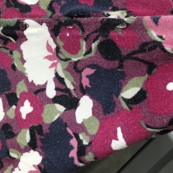 Merona women's large floral button cardigan pink/navy - Picture 10 of 10